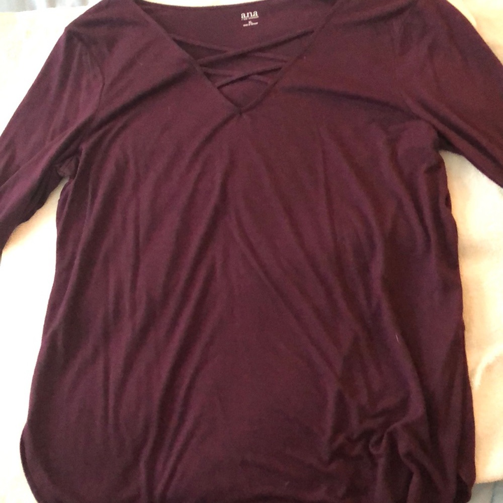 Cross neck top